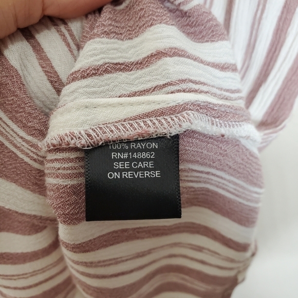 Torrid Pink & White Striped Halter High Neck Goddess Tank Top - Picture 8 of 8